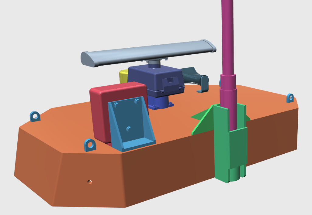 3D Model of upper floatation chamber